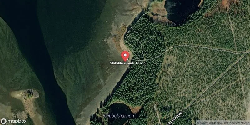 Satellitbild över Vindelälven, Skibbekudden i Sorsele