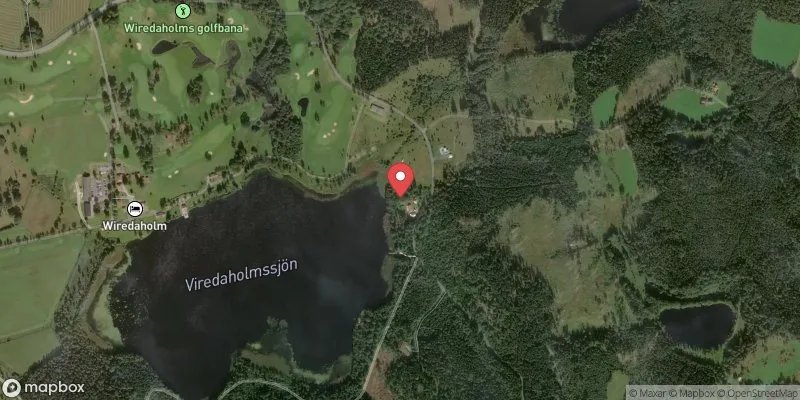 Satellitbild över Viredaholmssjön i Aneby