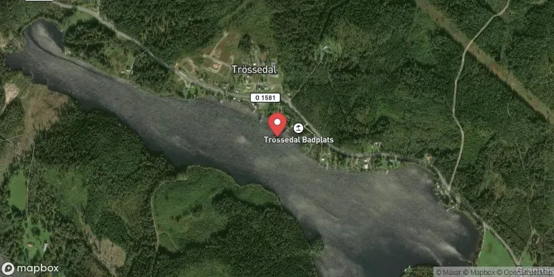 Satellitbild över Visen i Tranemo