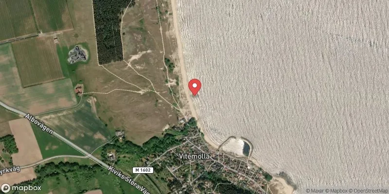 Satellitbild över Vitemölla i Simrishamn