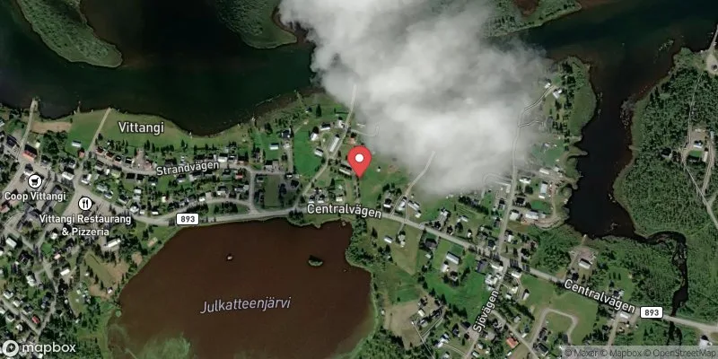 Satellitbild över Vittangi i Kiruna