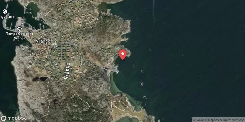 Satellitbild över Vrångö Mittvik i Göteborg