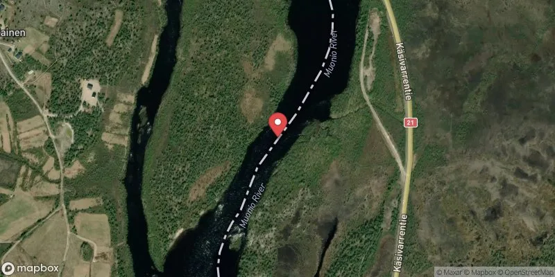 Satellitbild över Vuontisjärvi, Karesuando i Kiruna