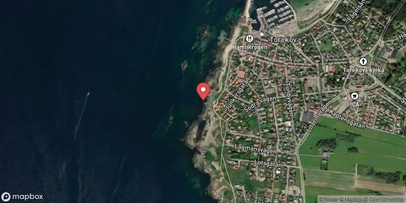 Satellitbild över Ydrehall Torekov i Båstad