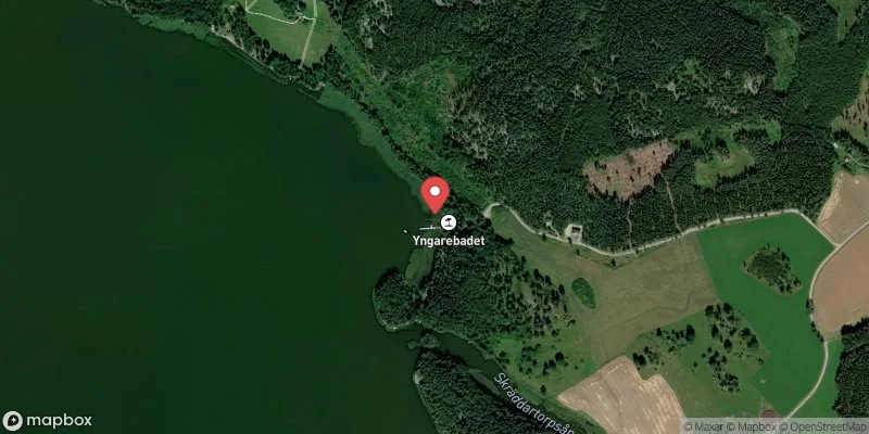 Satellitbild över Yngarebadet i Flen