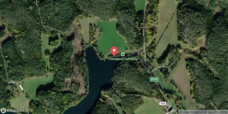 Satellitbild över Yxningen, Gusum i Valdemarsvik